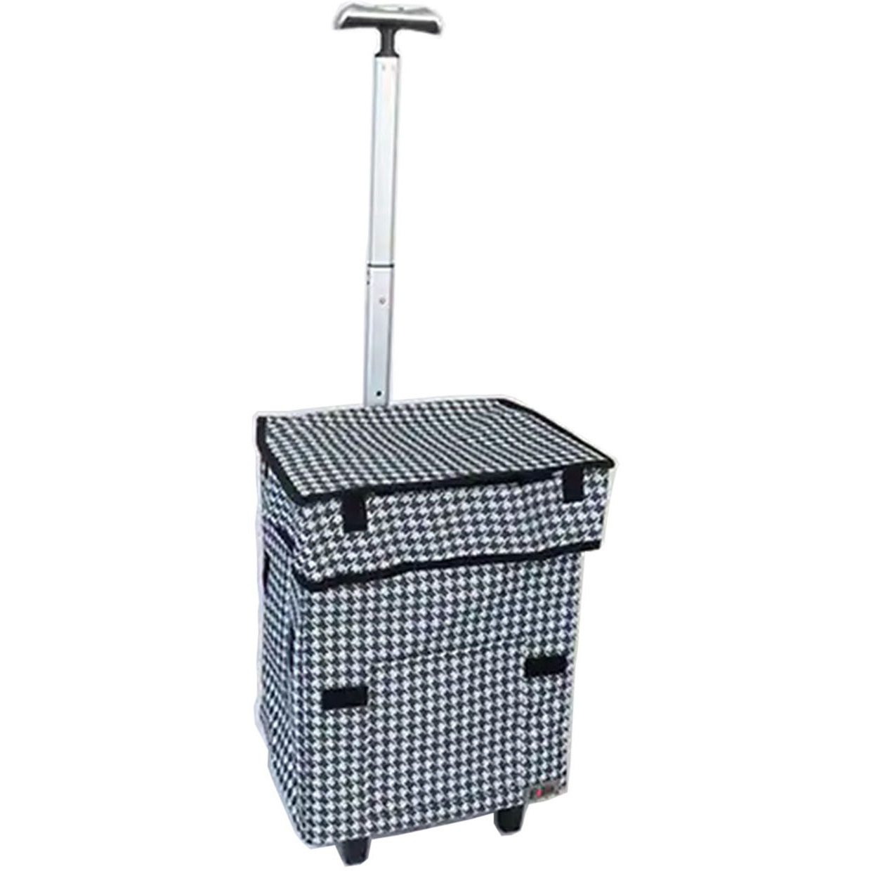 F21288 Felio  スマートショッピングバック シングル 富士商 容量34L ハウンドトゥース色   F21288