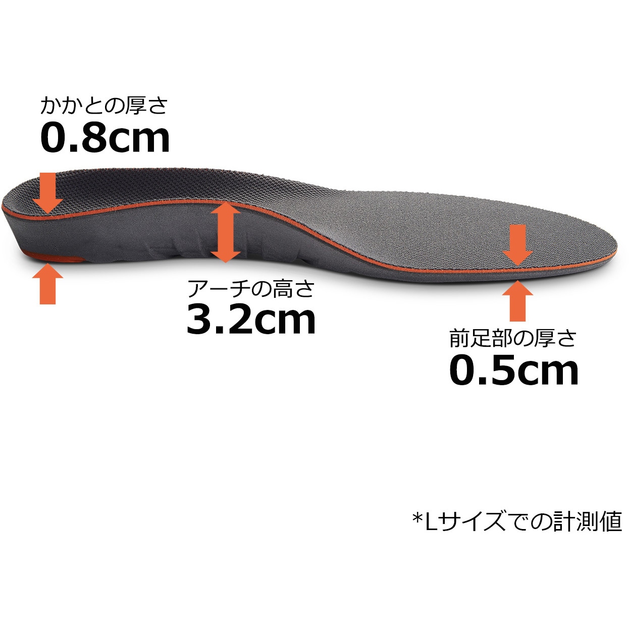 toshi商品 インソール アーチL 226288 | スポーツ用品ならヒマラヤオンライン