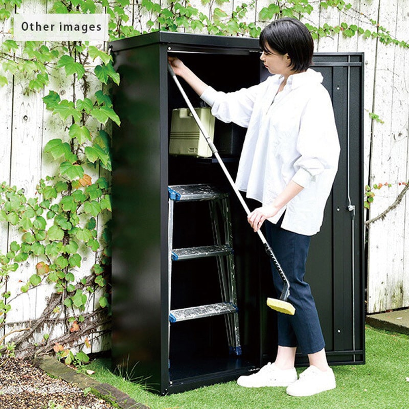 【送料無料】ATOMIC ETL 155cm スキーセット ロッカー　カーボン ISM-600(BK) 多用途ロッカー 収納庫 物置 屋外使用可 YAMAZEN(山善
