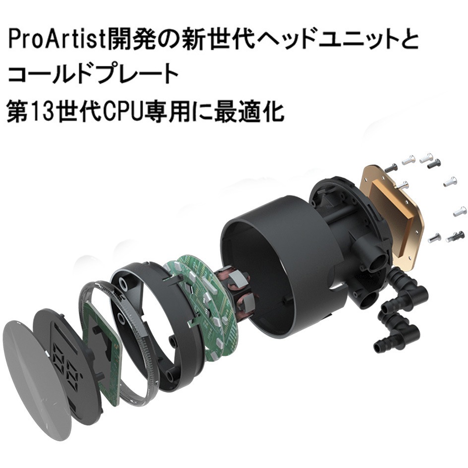 AIO5-BK 水冷クーラー 1個 PROARTIST 【通販モノタロウ】