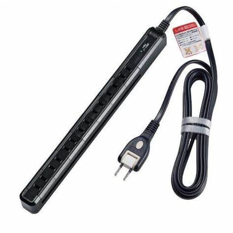 OAT-C7P30/BK 耐雷7個口3mスリム回転タップ MCO 2P 雷ガードあり