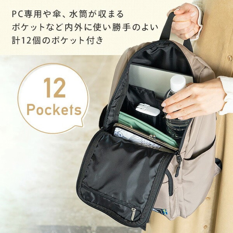 251-KESF203 DBL 12ポケットリュックサック 1個 エクスプラス 【通販