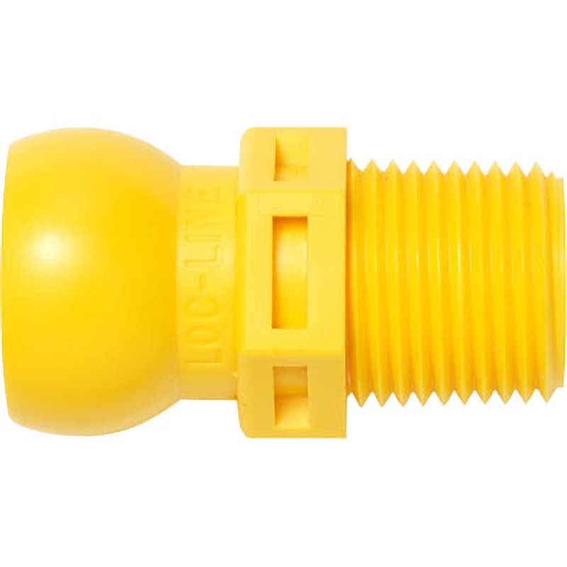 57864 3/8” 耐酸性 NPTコネクター (1/2”システム) 1パック(50個) Loc-Line(ロックライン) 【通販モノタロウ】