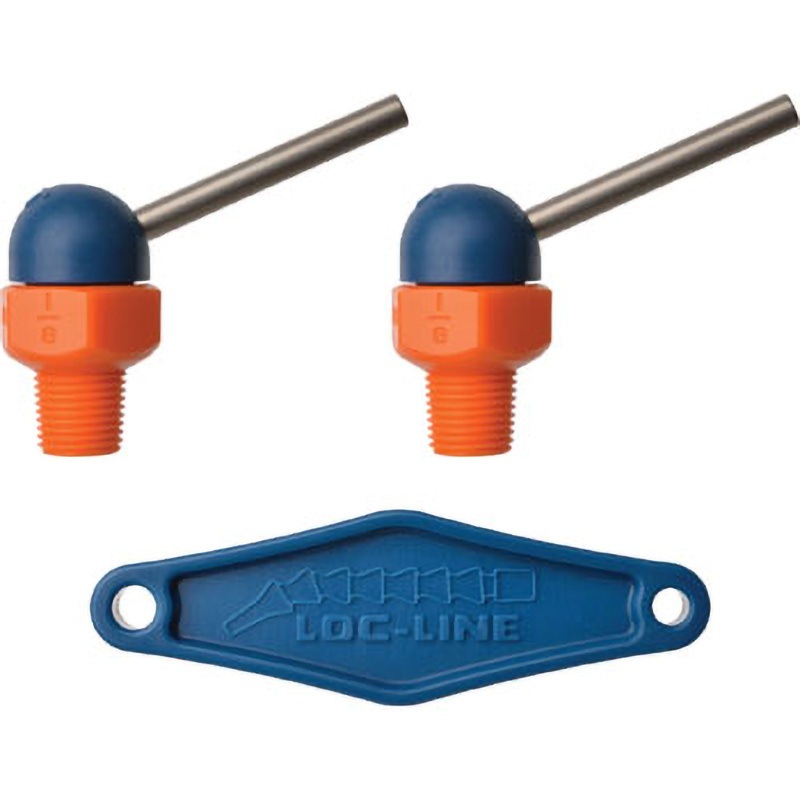 72017 1/8”CT HPTノズル ねじ付 Loc-Line(ロックライン) ねじ寸法1/8" NPT/BSPT 1パック(2個)