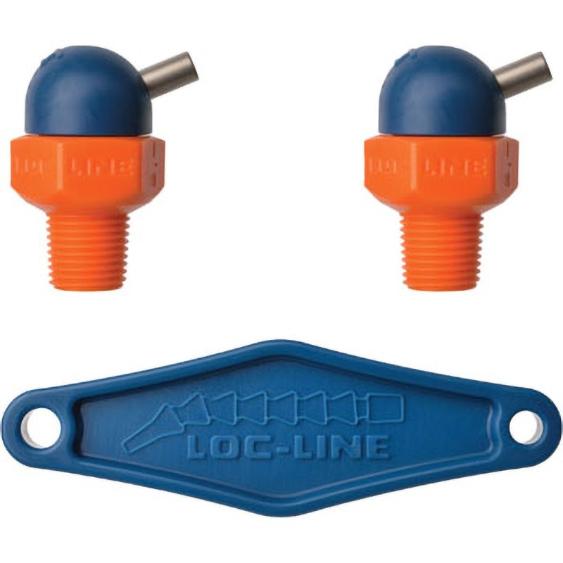72019 1/8”CT HPTノズル ねじ付 Loc-Line(ロックライン) ねじ寸法1/8" NPT/BSPT 1パック(2個)