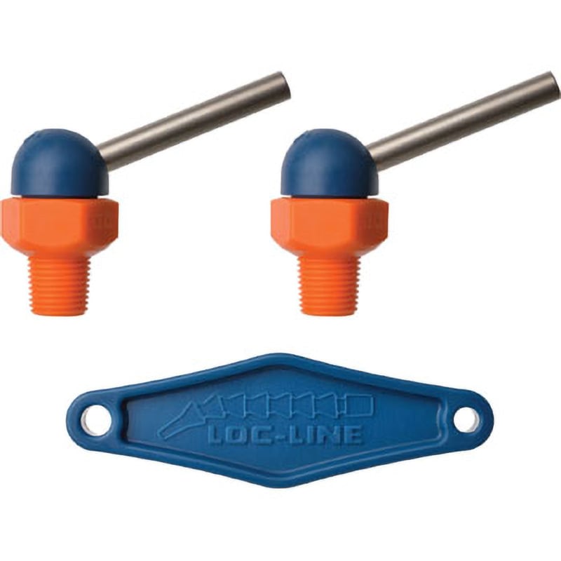 72025 1/8”CT HPTノズル ねじ付 Loc-Line(ロックライン) ねじ寸法1/8" NPT/BSPT 1パック(2個)