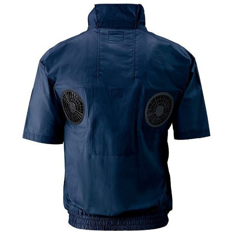 ND-2112/ネイビー/L+SK23011K50 Nクールウェア 上部ファン(半袖)+空調