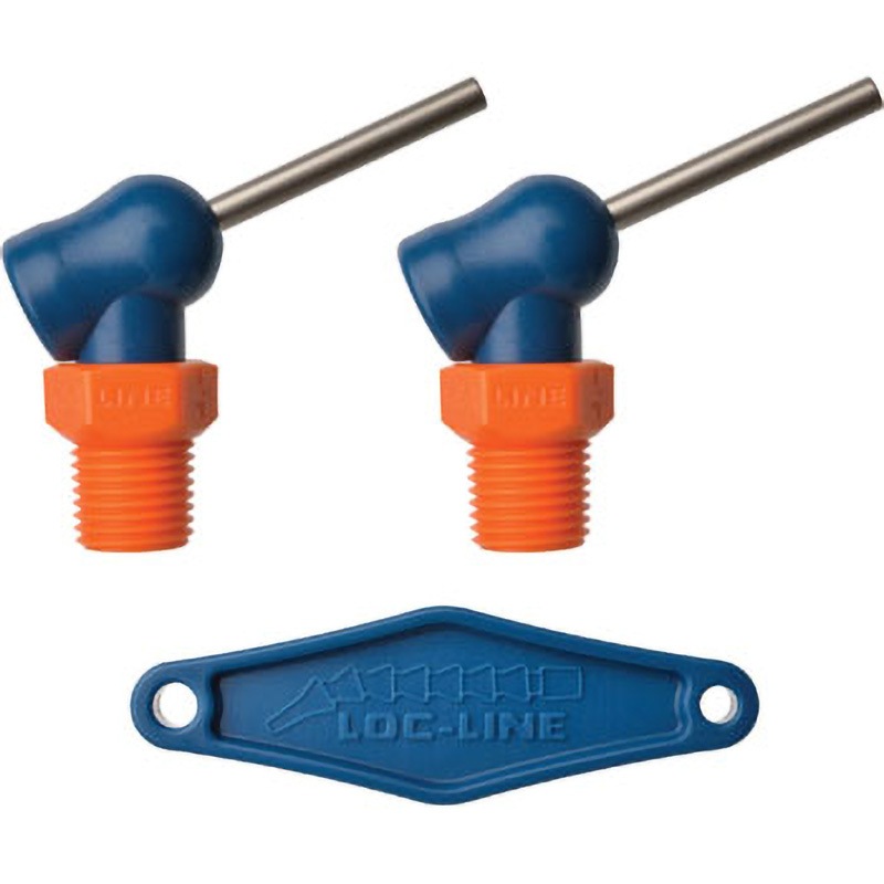 72091 1/4”×R HPTノズル ねじ付 1パック(2個) Loc-Line(ロックライン) 【通販モノタロウ】