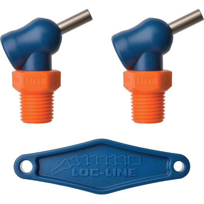 72094 1/4”×R HPTノズル ねじ付 1パック(2個) Loc-Line(ロックライン) 【通販モノタロウ】