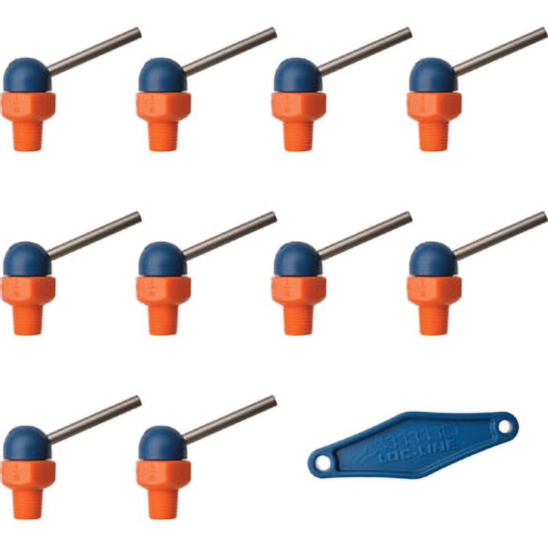 79013 1/8”CT HPTノズル ねじ付 Loc-Line(ロックライン) ねじ寸法1/8" NPT/BSPT 1パック(10個)