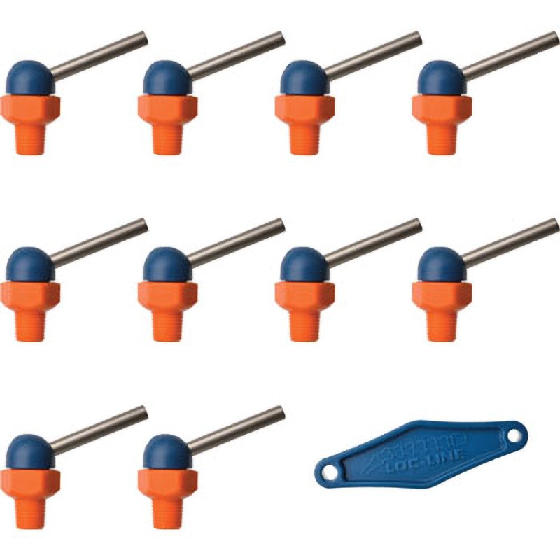 79025 1/8”CT HPTノズル ねじ付 Loc-Line(ロックライン) ねじ寸法1/8" NPT/BSPT 1パック(10個) 26,256円