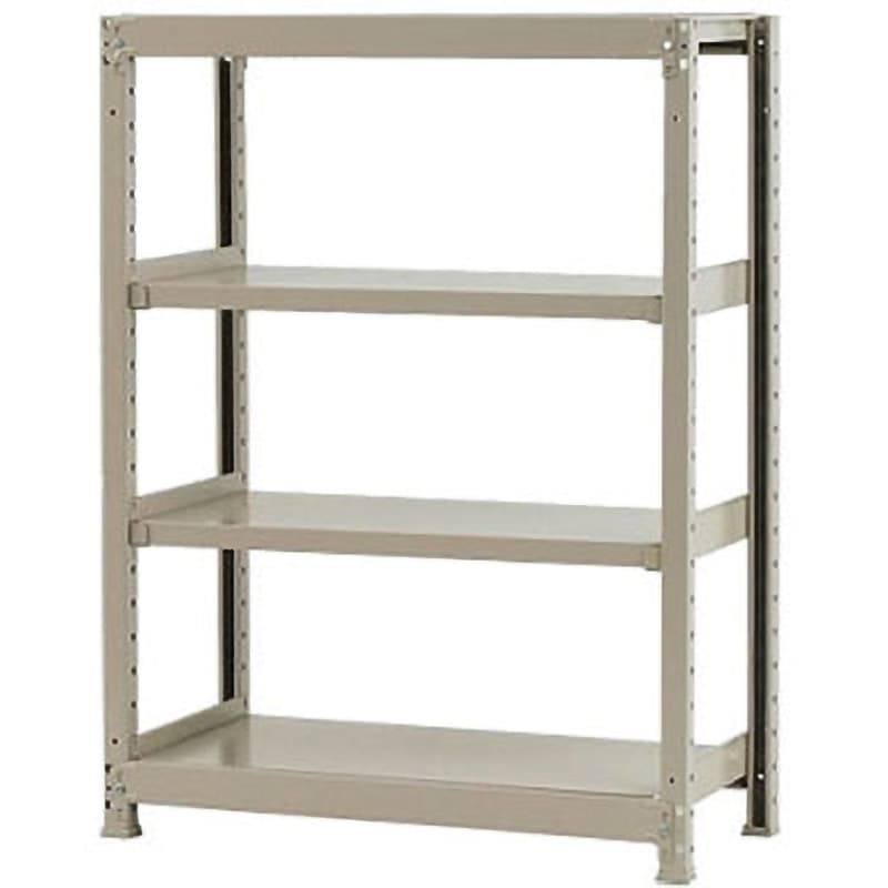軽中量ラック　耐荷重150kgタイプ　単体　間口1800×奥行450×高さ1800mm　4段　アイボリー /a 軽中量ラック 耐荷重150kgタイプ 単体 間口1800×奥行300×高さ900mm 3段
