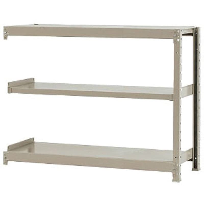 W120×D45×H90-3 軽中量棚150kg 連結 キタジマ アイボリー色 3段 高さ900mm