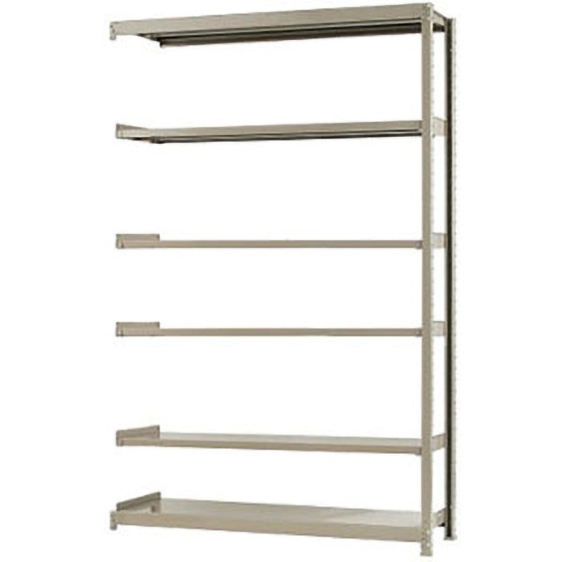 W150×D45×H240-6 軽中量棚150kg 連結 キタジマ アイボリー色 6段 高さ2400mm