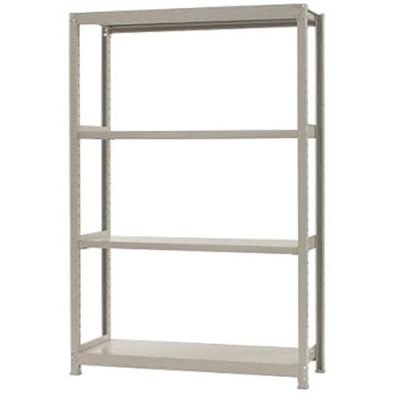 軽中量ラック 耐荷重200kgタイプ 単体 間口1800×奥行300×高さ900mm 3段 アイボリー 4976202500333 軽中量ラック 耐荷重200kgタイプ 連結 間口1800×奥行300×高さ2400mm 4