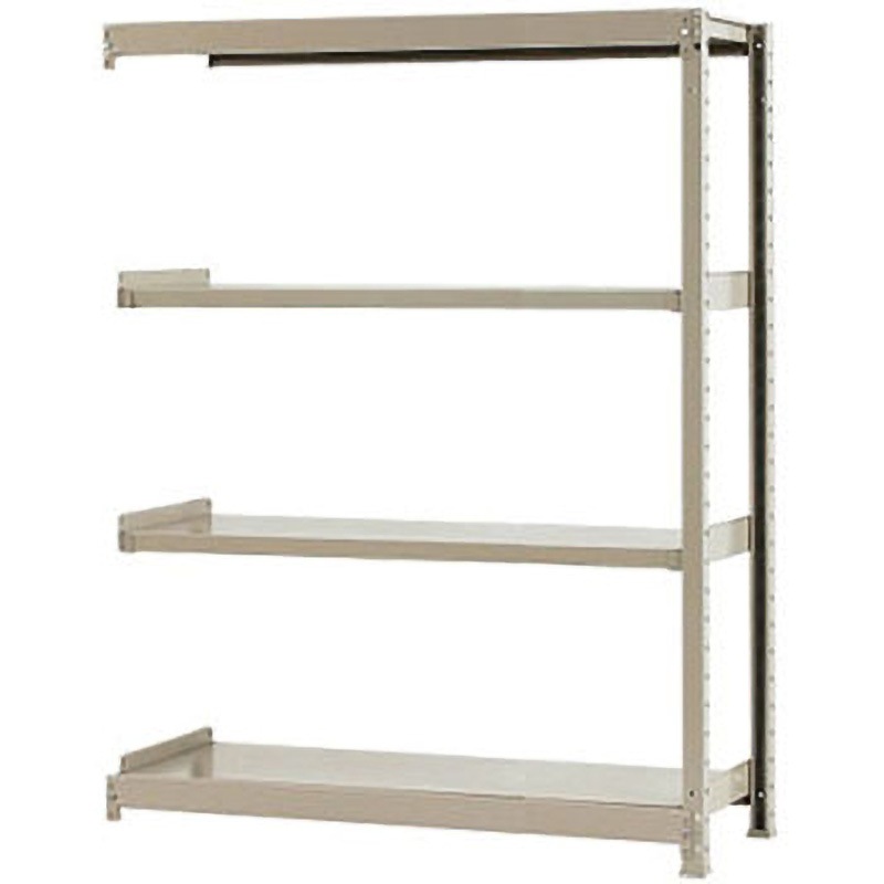 W120×D60×H150-4 軽中量棚200kg 連結 キタジマ アイボリー色 4段 高さ1500mm 18,235円