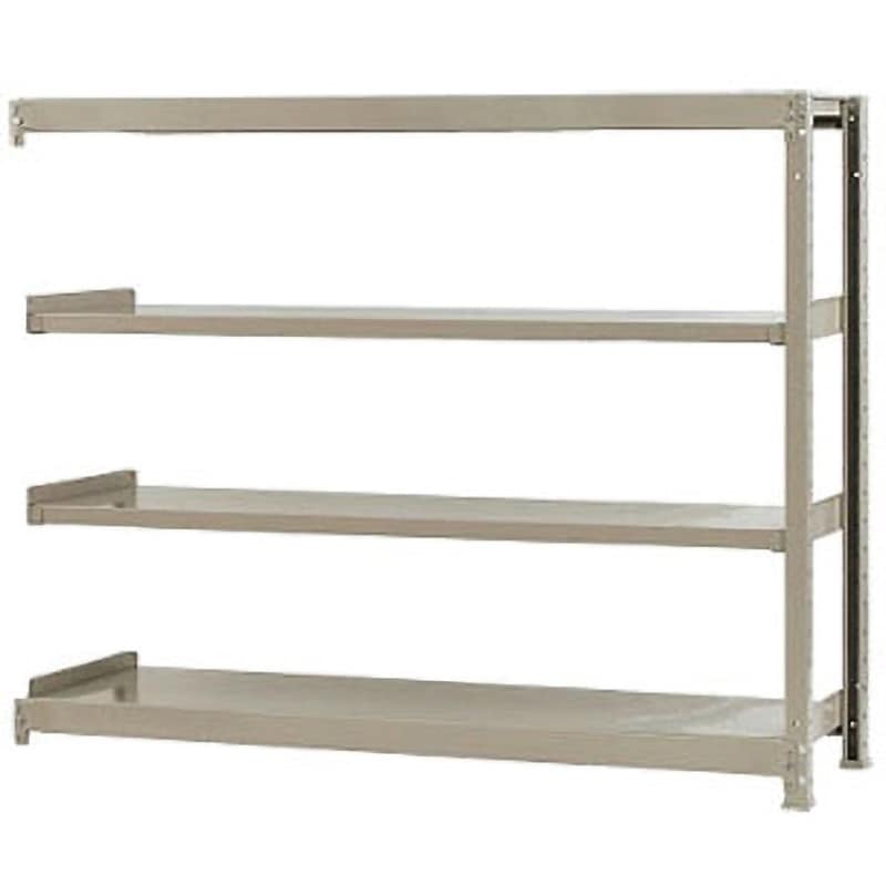 W150×D45×H120-4 軽中量棚200kg 連結 キタジマ アイボリー色 4段 高さ1200mm 18,735円