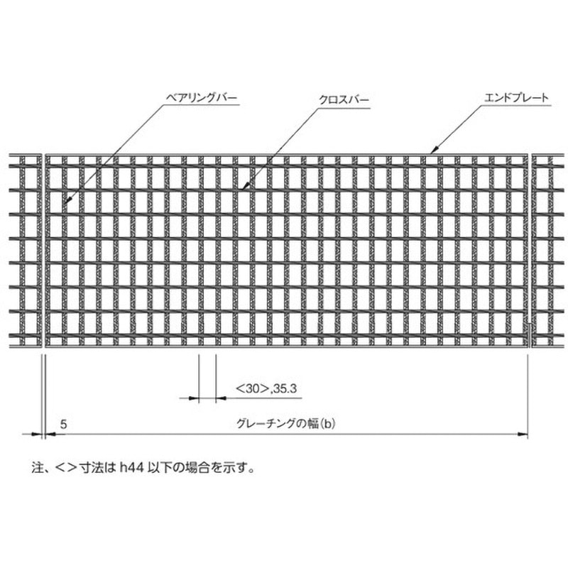 VG5B100-6 横断溝・側溝用スチールグレーチング 中部コーポレーション みぞぶた 適合荷重:総質量25000kg 溝幅600mm長さ995mm