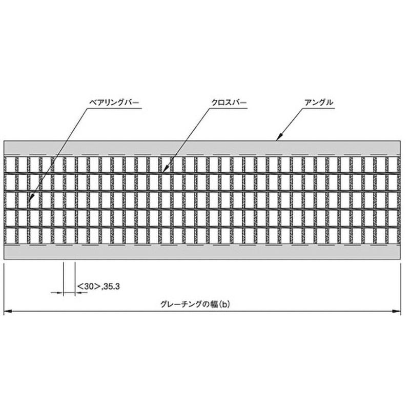 VG5U50-40 側溝用 U字溝用スチールグレーチング 中部コーポレーション 適合荷重:総質量14000kgまで 溝幅400mm長さA475mm  VG5U50-40 - 【通販モノタロウ】