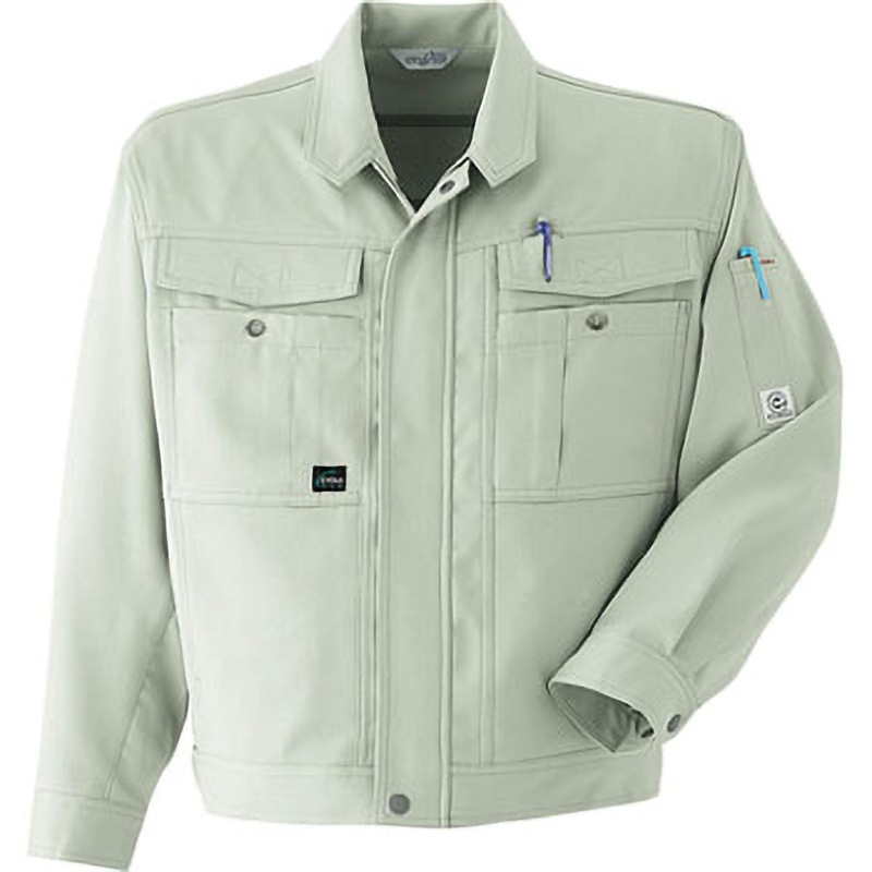 E710 ブルゾン(ノーフォーク) E710 Asahicho(旭蝶繊維) オリーブ色 4L着丈70cm