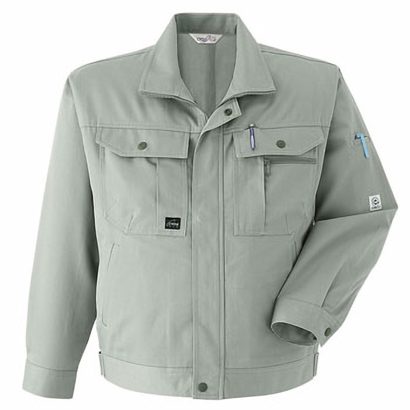 E670 ブルゾン(ノーフォーク) E670 Asahicho(旭蝶繊維) オリーブ色 S着丈59cm