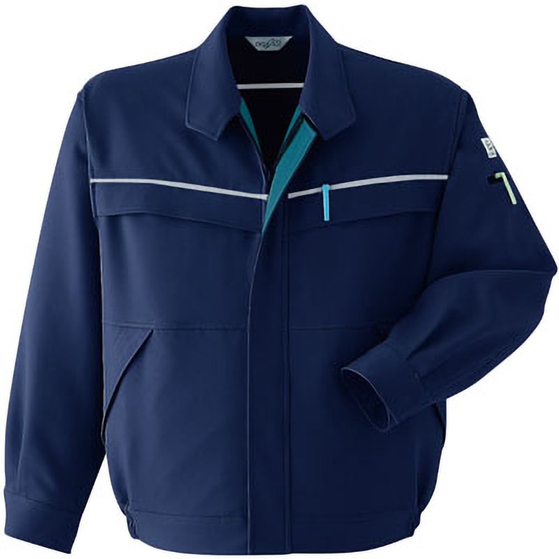 E9400 ブルゾン(アコーディオンプリーツ) E9400 Asahicho(旭蝶繊維) ネイビー色 4L着丈73cm