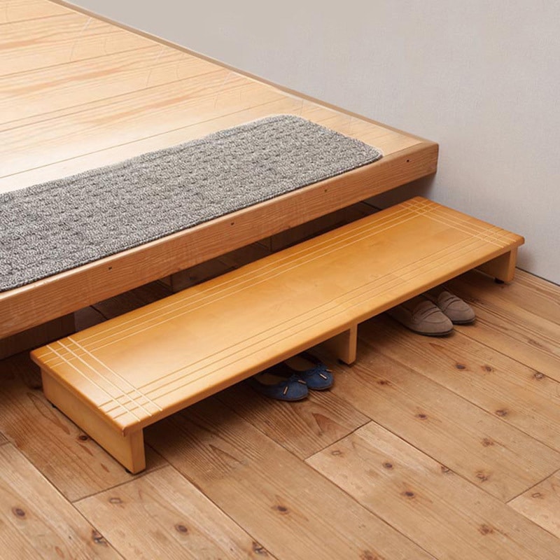 NK-1235 木製玄関踏み台 永井興産 段数3 幅1200mm奥行350mm高さ132mm 1