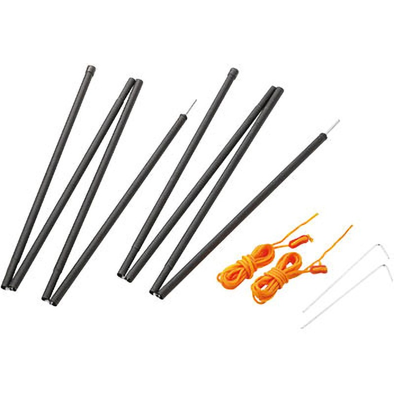 UA-4514 スチールポール2本セット ロープ・ペグ付 CAPTAIN STAG 寸法