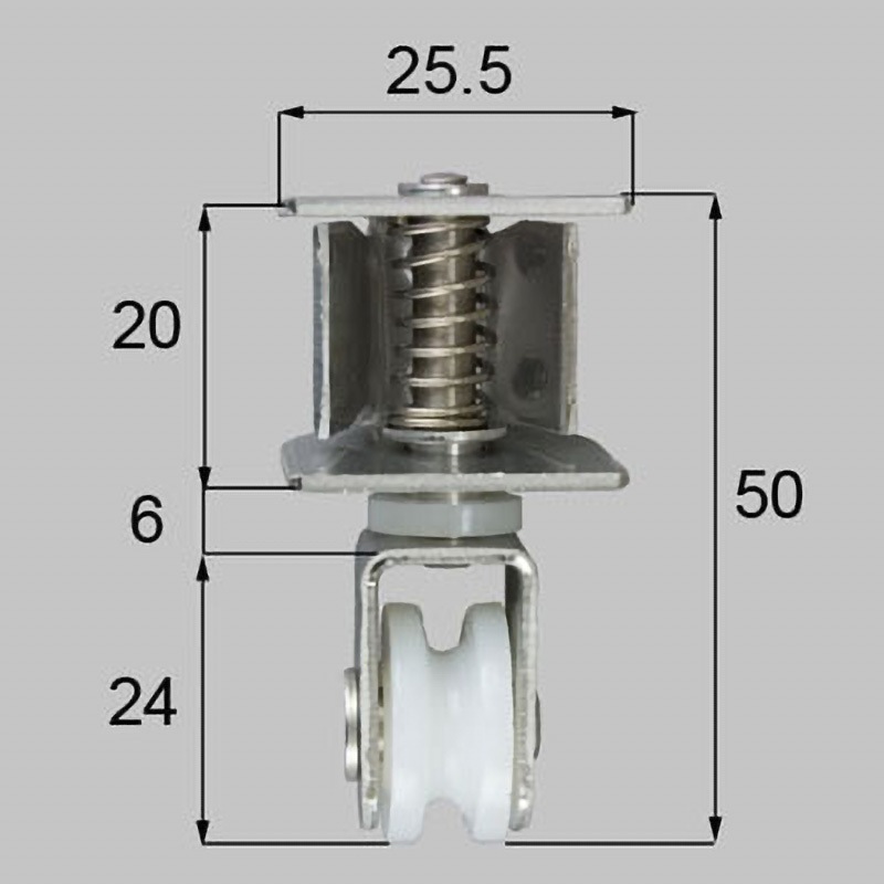 AZWS606 中折ドア用戸車 TOSTEM(LIXIL) シルバー色