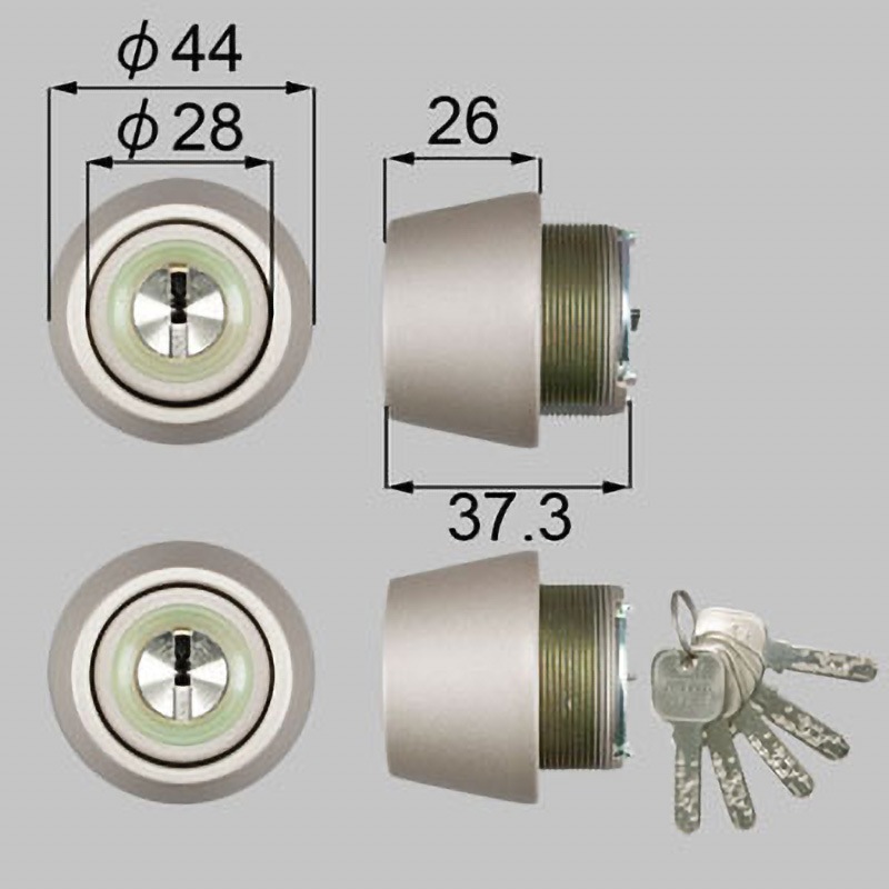 DCZZ1002 JNシリンダー TOSTEM(LIXIL) シャイングレー色   DCZZ1002 37,687円