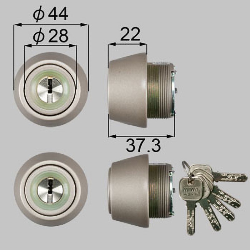 DCZZ1004 JNシリンダー TOSTEM(LIXIL) シャイングレー色   DCZZ1004