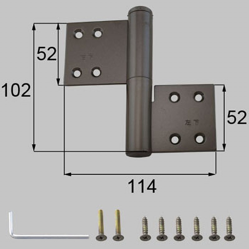 @さま用 FNMB099 枠側丁番 TOSTEM(LIXIL) ブロンズ色 横114mm縦102mm