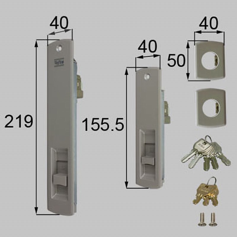 HG4Z0006 戸先(合掌)内外錠(2ロック)セット 1セット TOSTEM(LIXIL) 【通販モノタロウ】