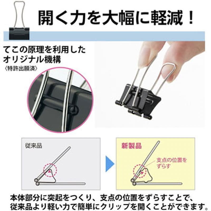 CP-151AK(35502) 軽く開けるダブルクリップ エアかる プラス CP-151AK(35502) 軽く開けるダブルクリップ エアかる プラス
