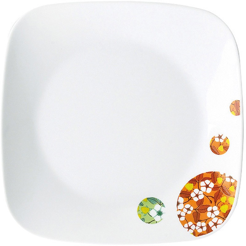 CP-1705 コレールボンボンフレール スクエア中皿 CORELLE(コレール) ホワイト色 高さ25mm 1箱(5枚) CP-1705