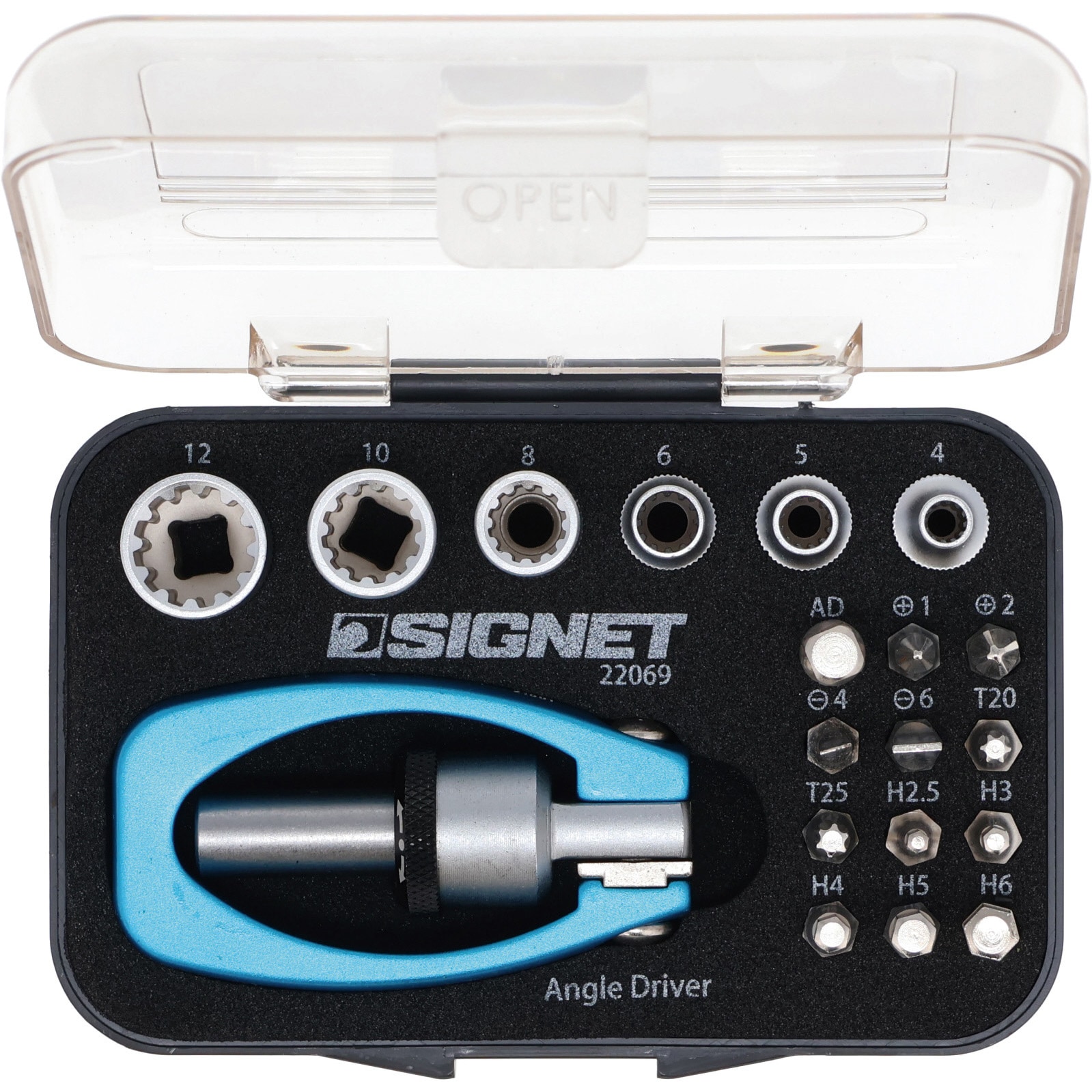 22069 マルチアングル・ミニラチェット&ソケットセット(19点) 1セット