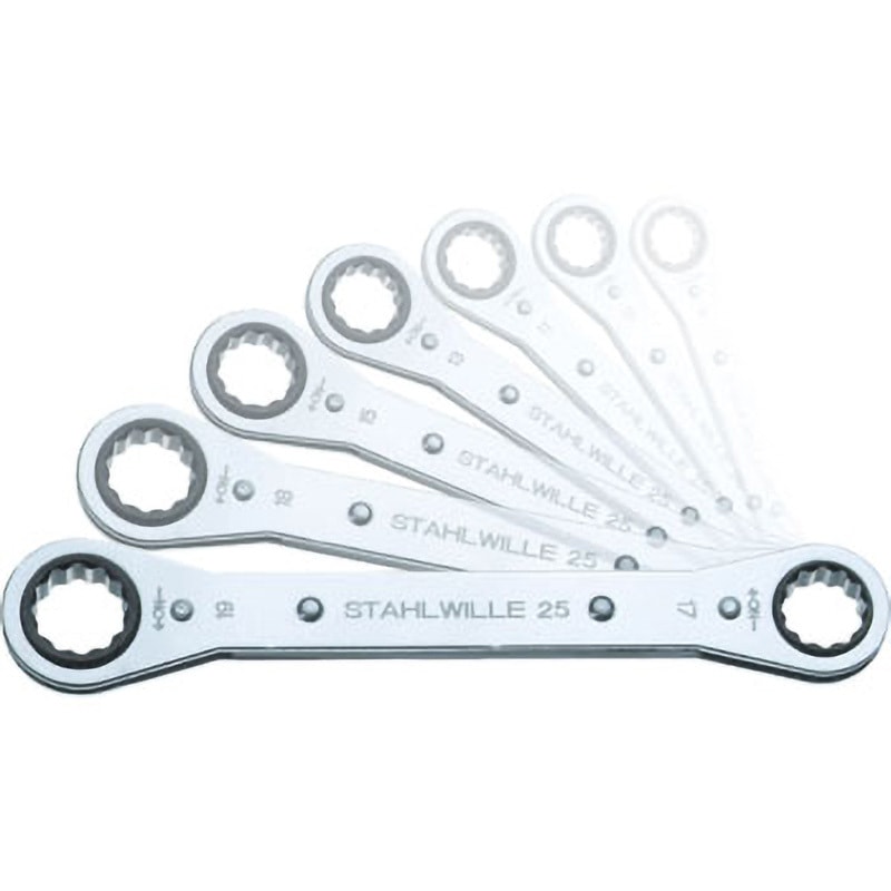 25A/7N 板ラチェットメガネセット 1セット STAHLWILLE(スタビレー) 【通販モノタロウ】