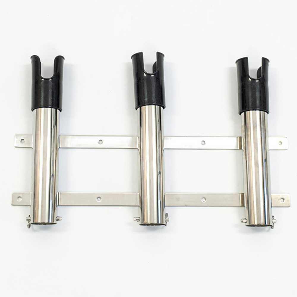 ステンレス3連ロッドホルダースリーブ付 1個 トップウォーター