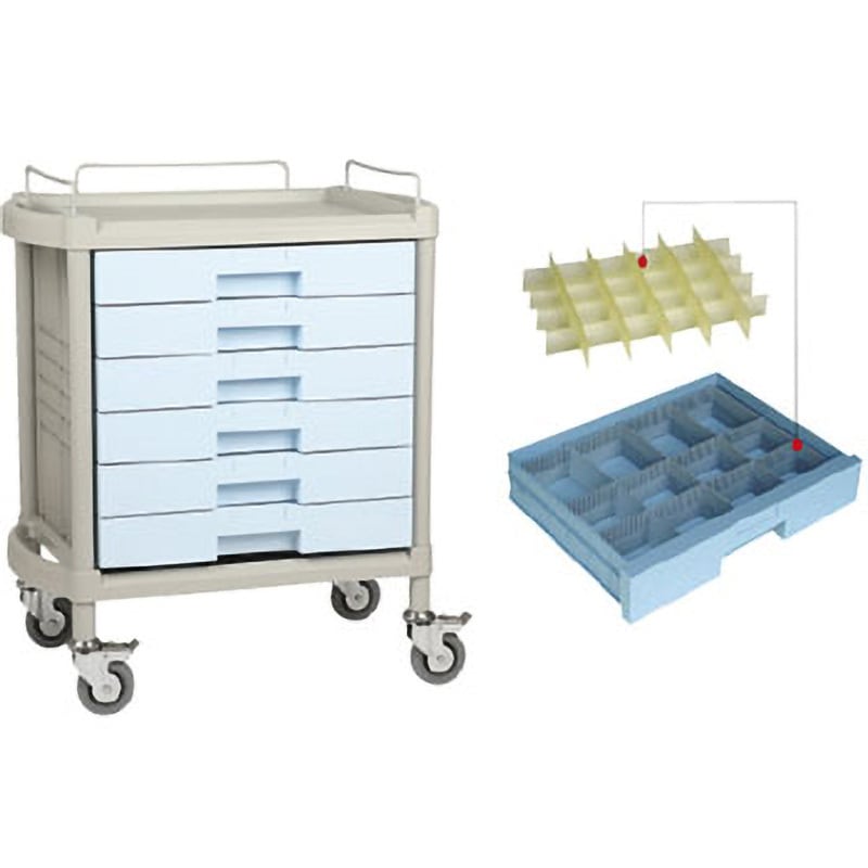 YDS-106ヨウ クラシックカート引出タイプ用仕切板 1台 松吉医科器械 【通販モノタロウ】