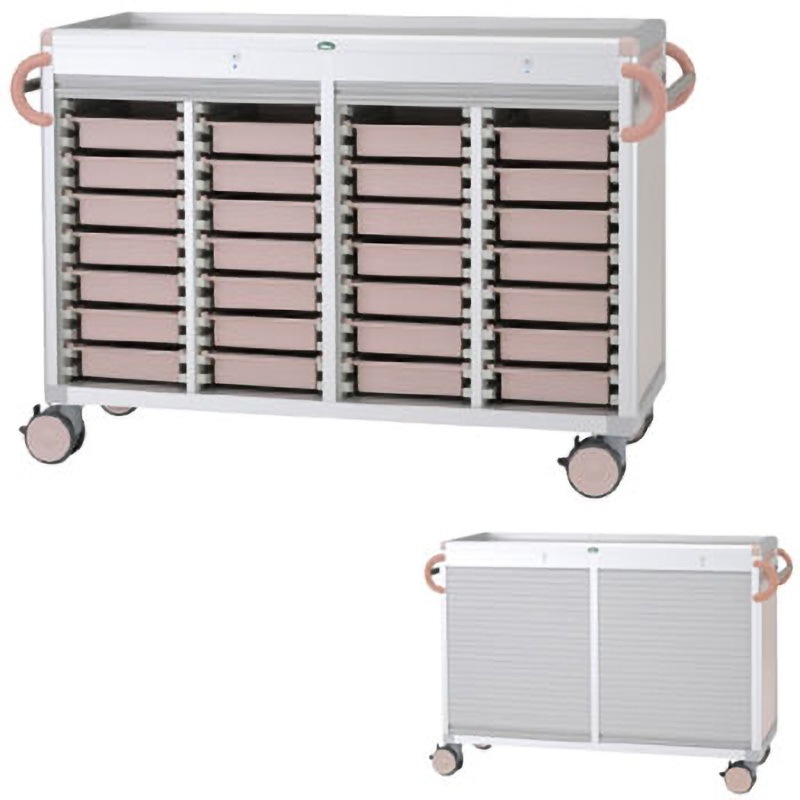 C3407Y-NS414SA 与薬カート(YT-16セット) サカセ化学工業 キャスター径125mm  C3407Y-NS414SA