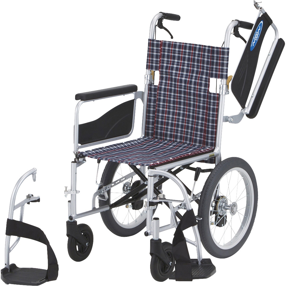 NEO-1W 車いす(自走・アルミ)背折れ・多機能 1台 日進医療器(車イス