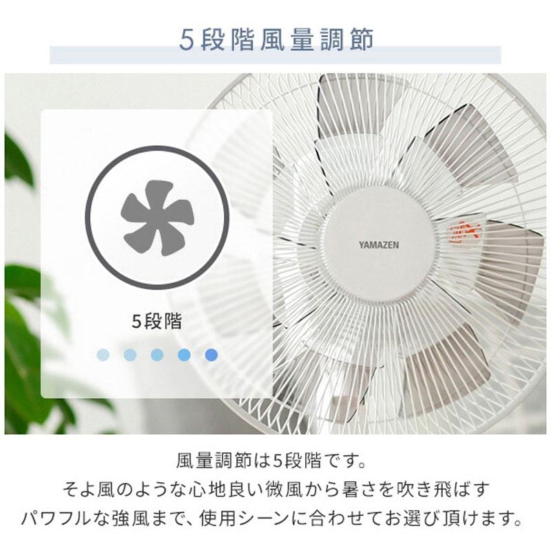 YLX-HD302(LA) リビング扇風機 DCモーター/チャイルドロック