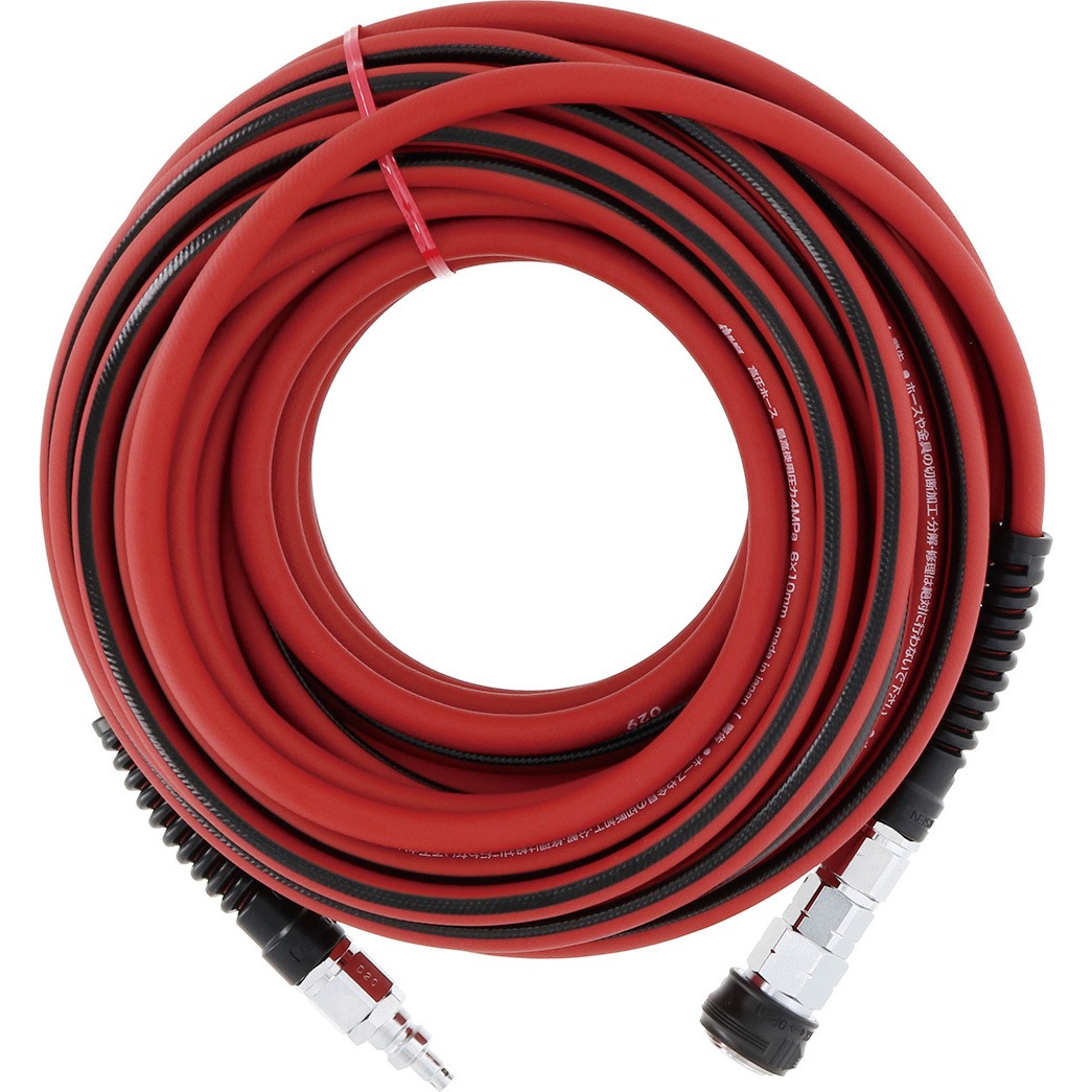 806061312 高圧用エアーホース 内径6mm 侍BLACK ホース長さ15m