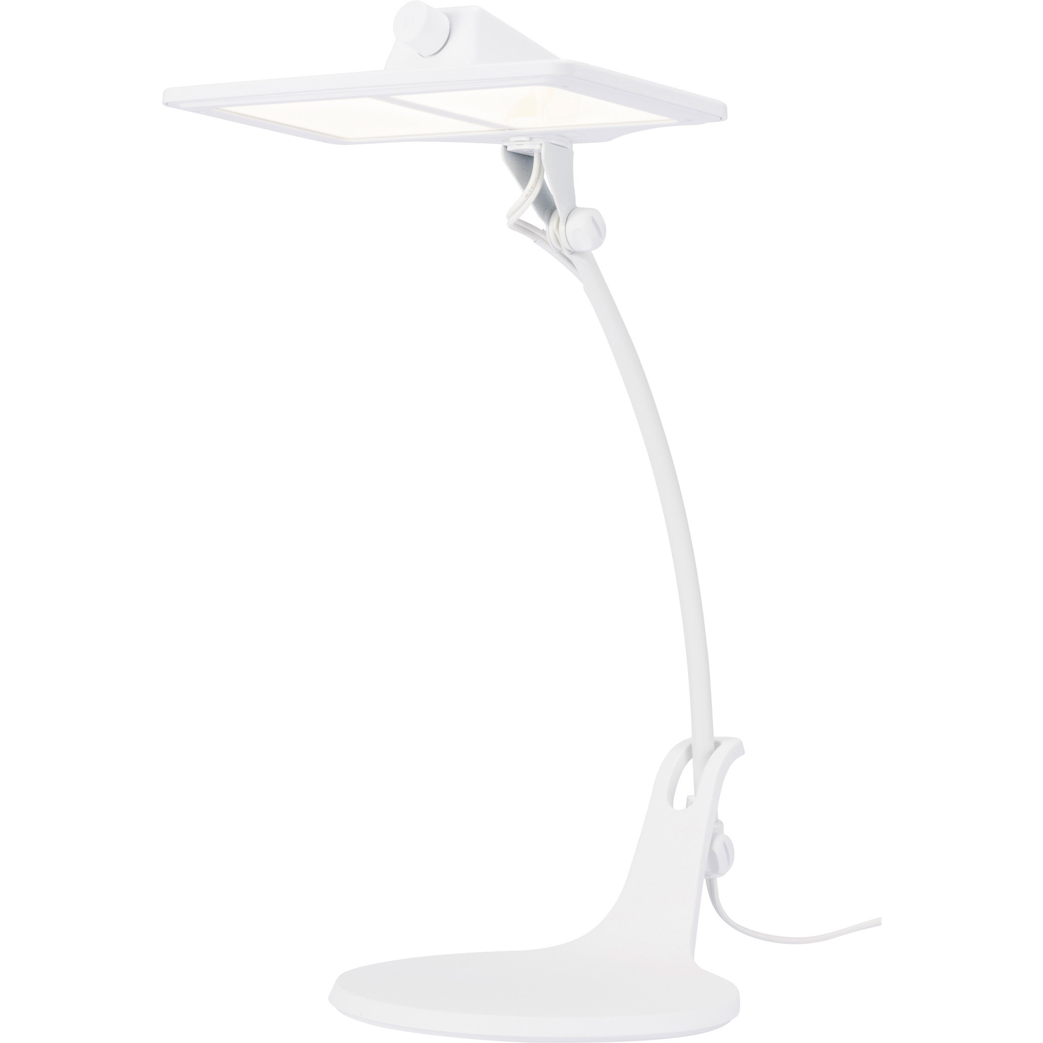 LEX-3141WH OLEDデスクライト 家庭用2灯タイプ 電球色 白 スワン電器 電源AC100V