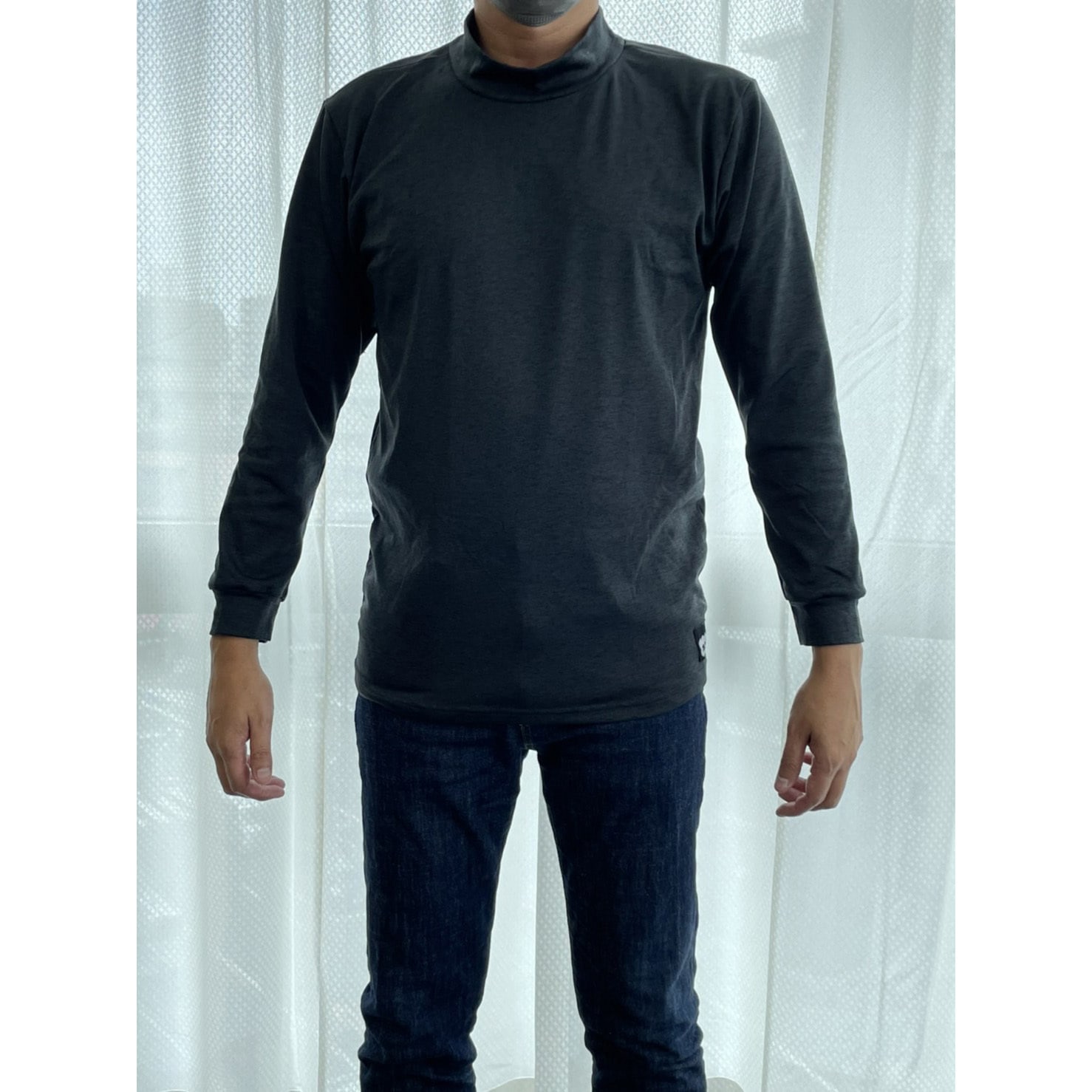 HKCMD52TPLL18 ホカロン肌着 紳士ハイネック 長袖 裏起毛 ストレッチ