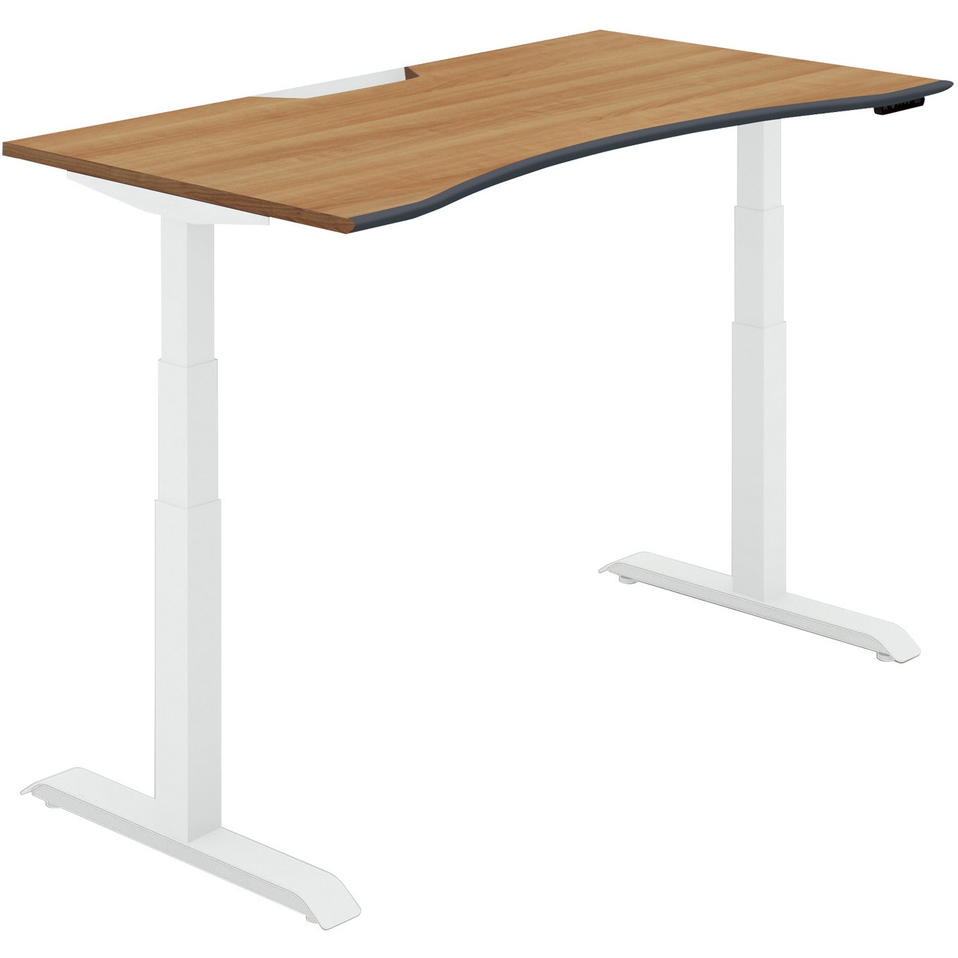 DSE-LWA1408M-SWP22 ウイングテーブル シークエンス ソフトエッジ天板 ボタン昇降(配送・設置サービス付き) コクヨ 組立・設置・取付 奥行775mm高さ630～1290mm  DSE-LWA1408M-SWP22