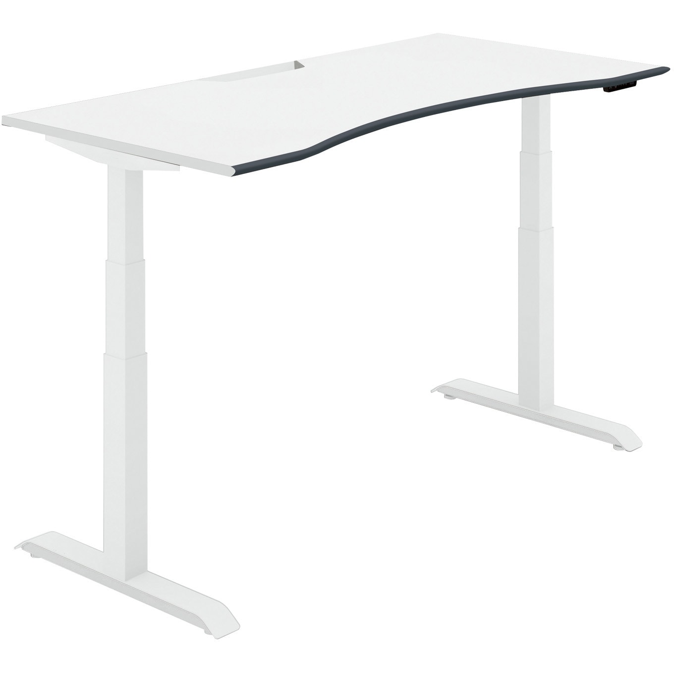 DSE-LWA1608M-SWPW2 ウイングテーブル シークエンス ソフトエッジ天板 ボタン昇降(配送・設置サービス付き) コクヨ 組立・設置・取付 奥行775mm高さ630～1290mm  DSE-LWA1608M-SWPW2