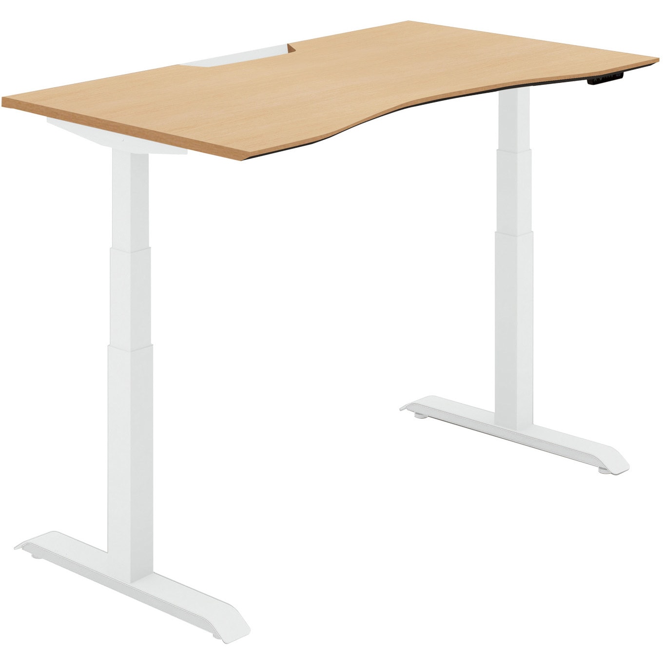 DSE-LWF1408M-SWT12 ウイングテーブル シークエンス 舟底エッジ天板 ボタン昇降(配送・設置サービス付き) コクヨ 組立・設置・取付 奥行775mm高さ630～1290mm  DSE-LWF1408M-SWT12