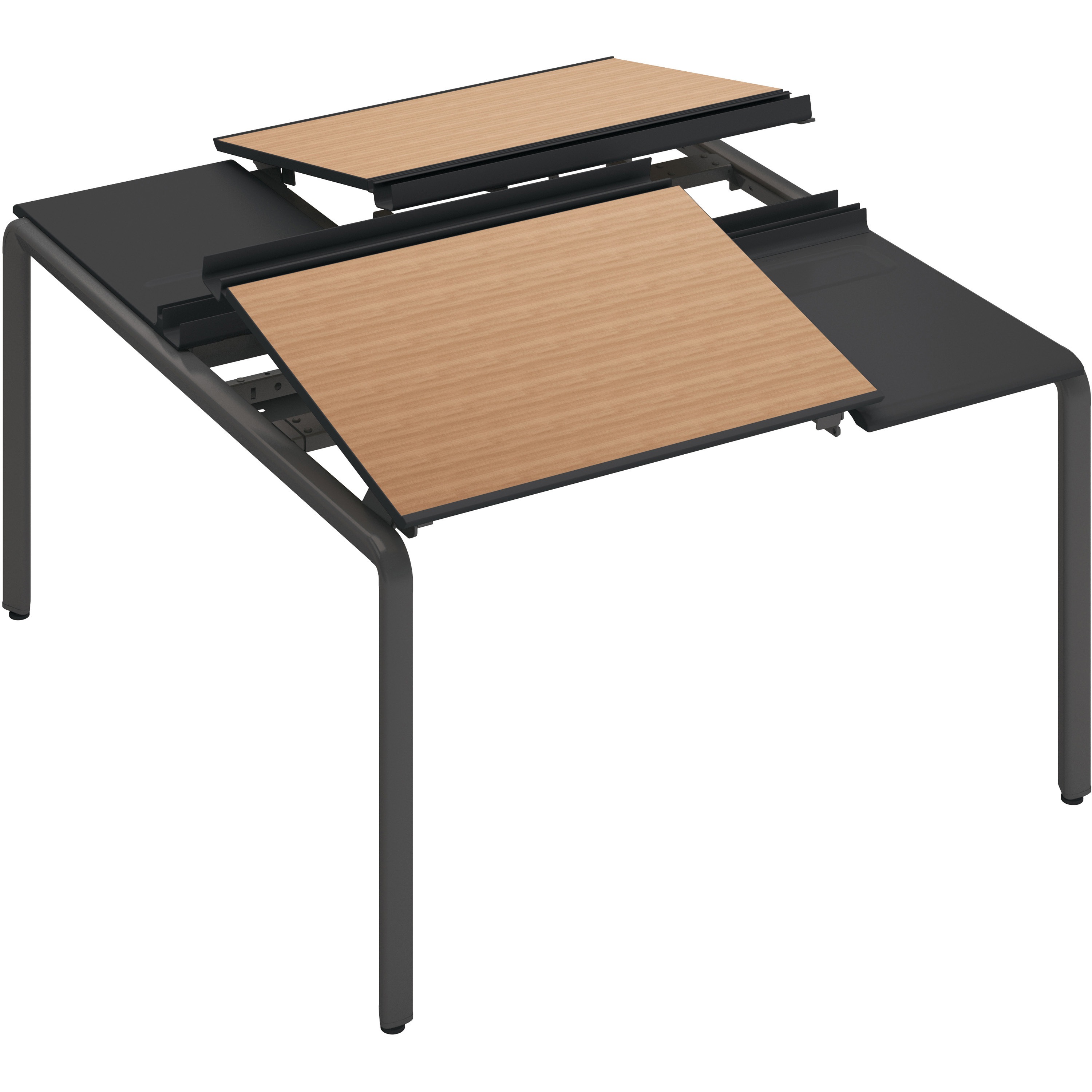 DUP-TD1214-E6AMP22 テーブル アプティス 両面独立 トレータイプ(配送・設置サービス付き) コクヨ 幅1425mm 幅1425mm奥行1400mm  DUP-TD1214-E6AMP22