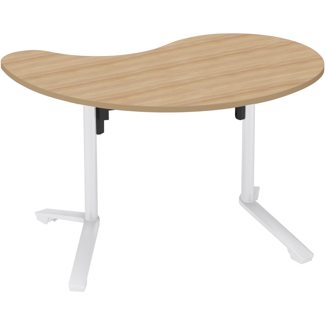 TIN-FM1208M-WY3Y31 フラップテーブル イニシア  勾玉形(配送・設置サービス付き) コクヨ ティンバーミディアム 高さ720mm幅1240mm奥行760mm  TIN-FM1208M-WY3Y31